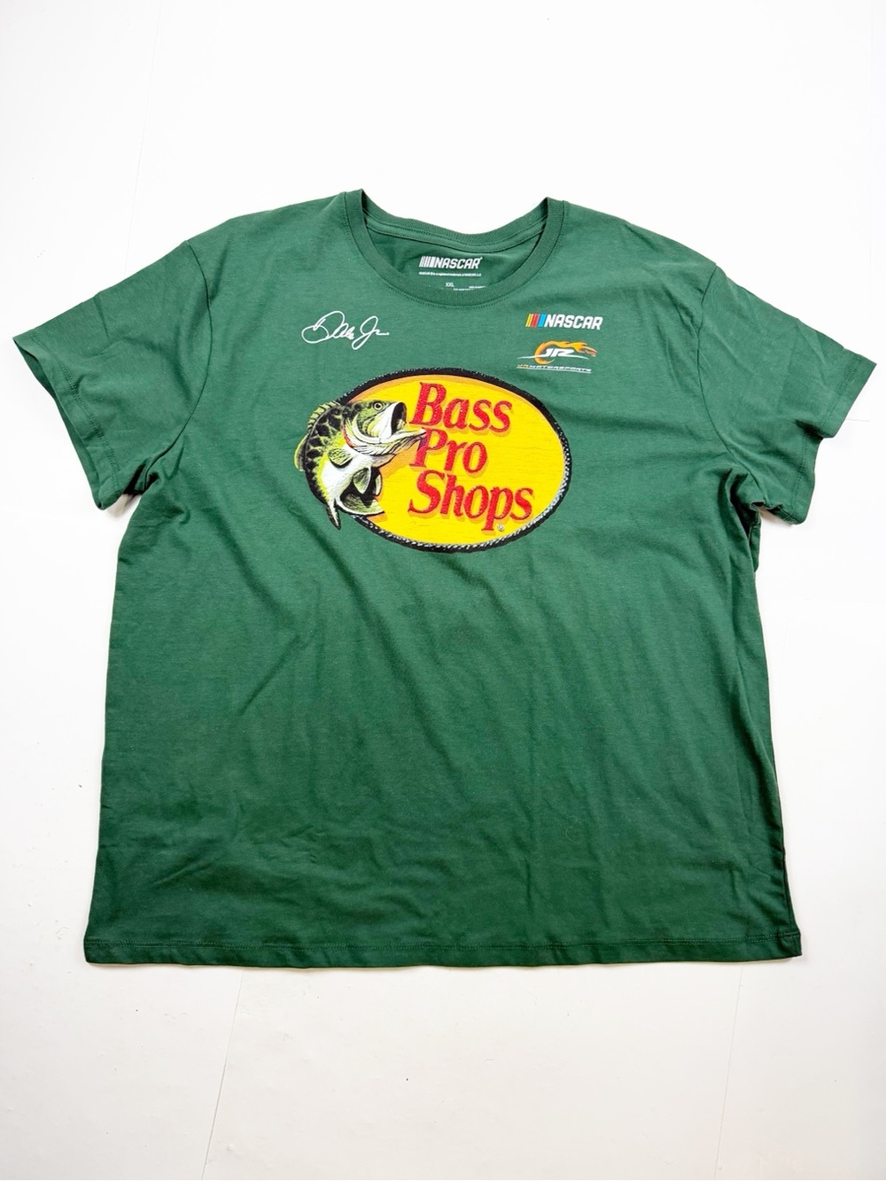 NASCAR Green Bassโ Pro Logo Crewneck Tee XL